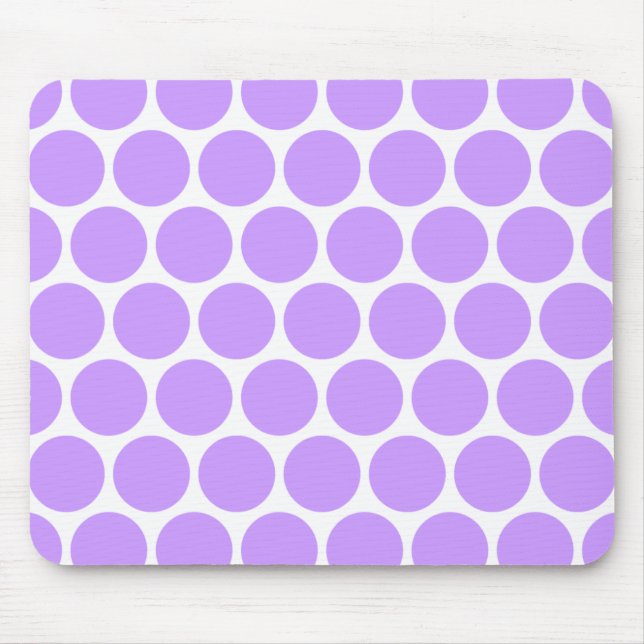 Create Your Own Purple Polka Dot Mouse Mat (Front)