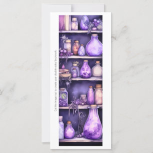Create Your Own Purple Potions Bookmark Card