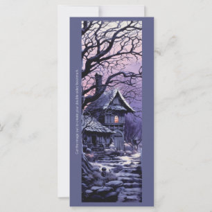 Create Your Own Purple Witch Cabin Bookmark