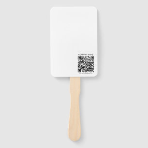 Create Your own QR Code   Black and White Hand Fan