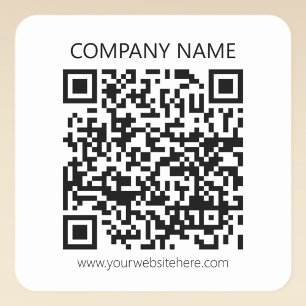 Create Your own QR Code Black and White Square Sticker