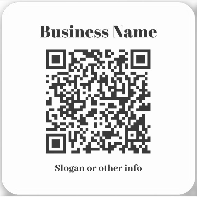 Create Your Own QR Code | Black & White (Front)