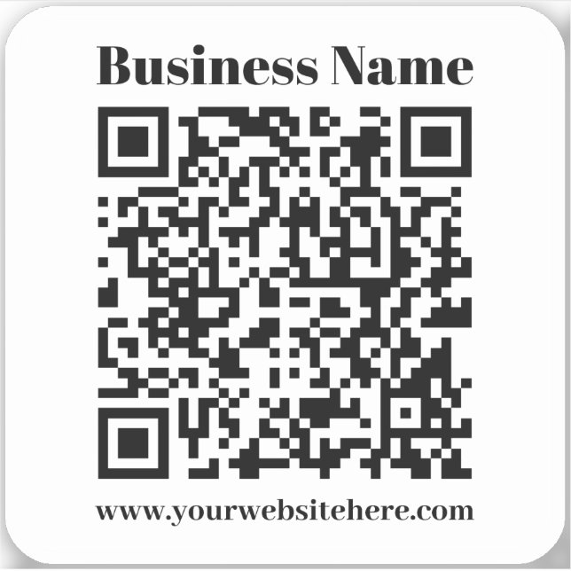 Create Your Own QR Code | Black & White (Front)