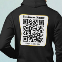 Create Your Own QR Code | Black White Gold Border