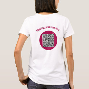 Create Your Own QR Code Business T-Shirt Example