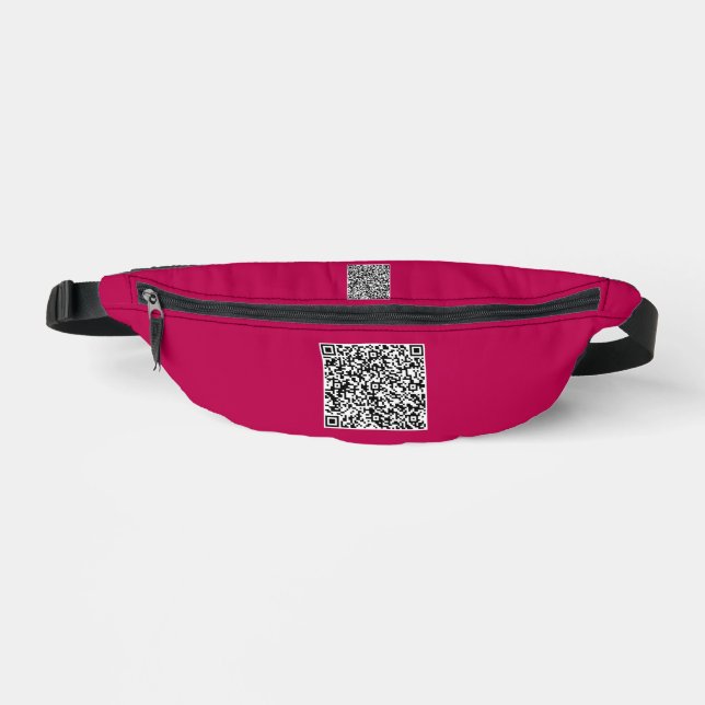 Create Your Own QR Code Fanny Pack Choose Colour (Front)