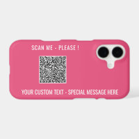Create Your Own QR Code iPhone Cases Choose Colour