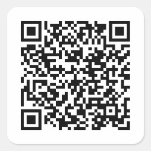 Create Your Own QR Code Square Sticker
