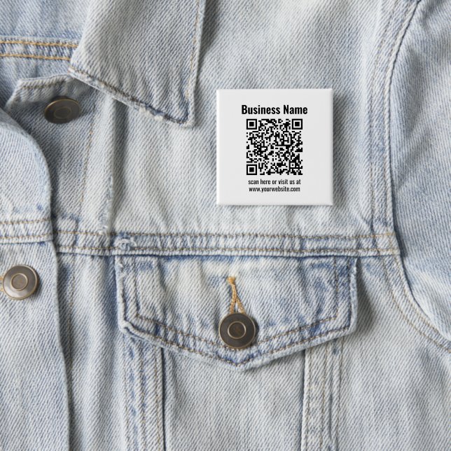 Create Your Own QR Code | Transperant 15 Cm Square Badge (In Situ)