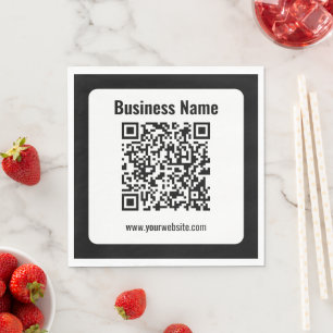 Create Your Own QR Code   Transperant Napkin