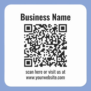 Create Your Own QR Code Transperant Square Sticker