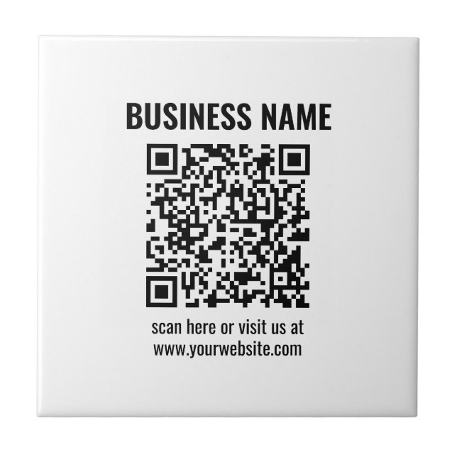 Create Your Own QR Code | Transperant Tile (Front)