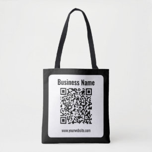 Create Your Own QR Code   Transperant Tote Bag