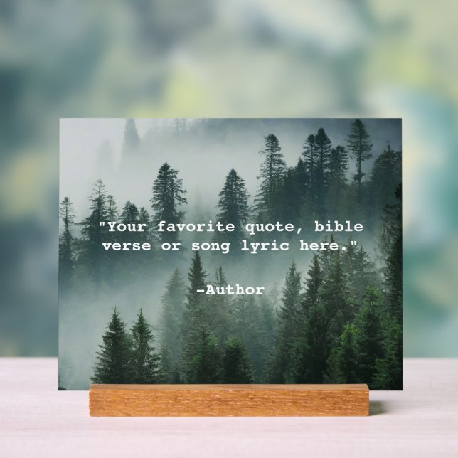 Create Your Own Quote Acrylic Sign (Neutral)