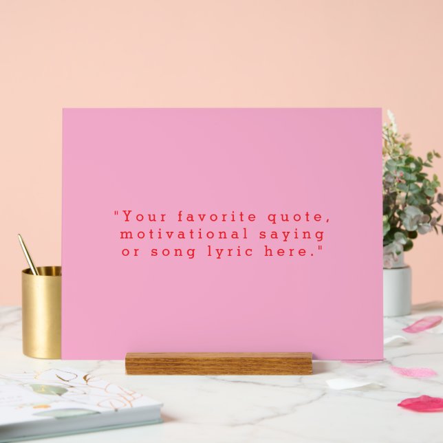 Create Your Own Quote Acrylic Sign (Wedding)