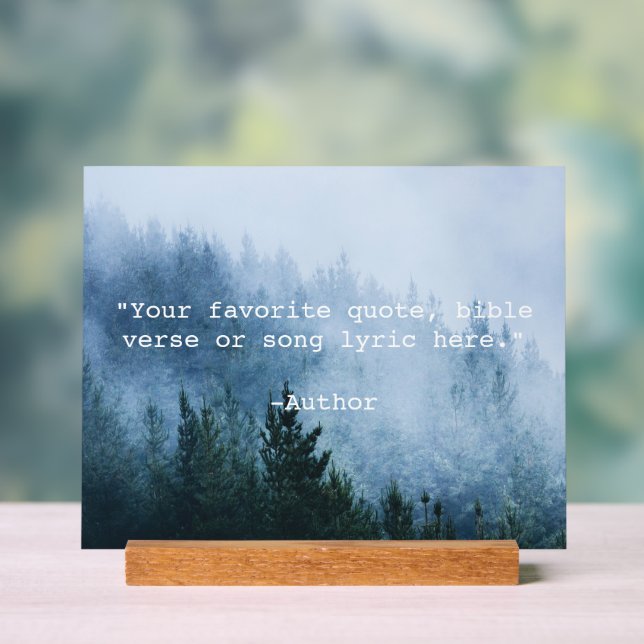 Create Your Own Quote Acrylic Sign (Neutral)