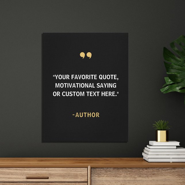 Create Your Own Quote Canvas Print (Creator Uploaded)