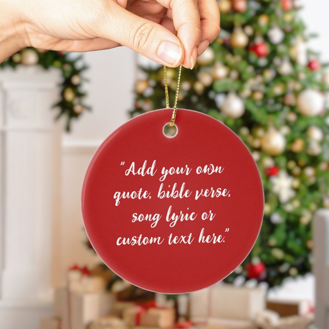 Create Your Own Quote Ceramic Tree Decoration (Creator Uploaded)