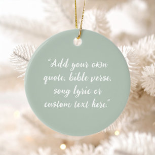 Create Your Own Quote Ceramic Tree Decoration