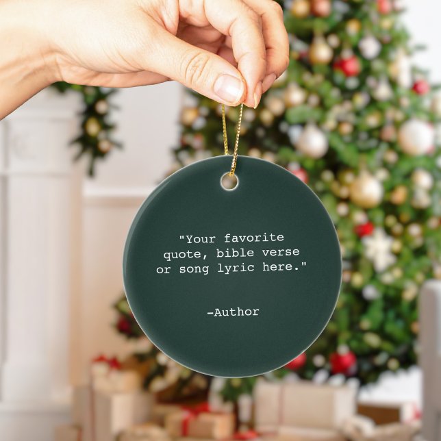 Create Your Own Quote Ceramic Tree Decoration (Creator Uploaded)