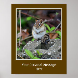 Create Your Own Quote Chipmunk Poster