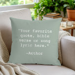 Create Your Own Quote Cushion<br><div class="desc">Create your own custom quote throw pillow. Features minimalist typewriter typography.</div>