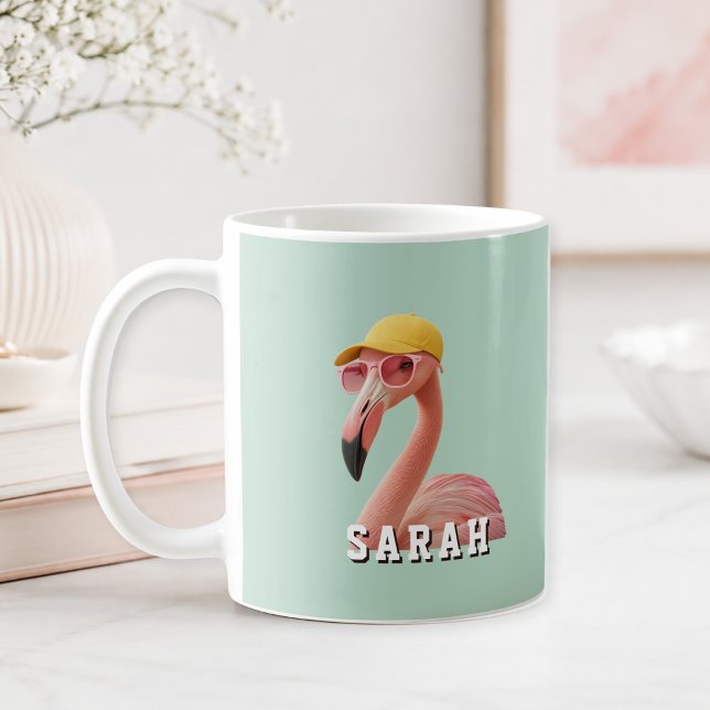 Create Your Own Quote Custom Flamingo Coffee Mug (Create Your Own Quote Custom Flamingo Coffee Mug)