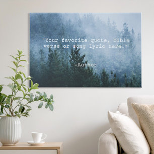 Create Your Own Quote Faux Canvas Print