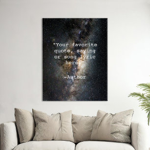 Create Your Own Quote Faux Canvas Print