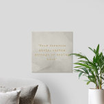 Create Your Own Quote Faux Canvas Print<br><div class="desc">Create your own custom quote canvas wall art. Features minimalist typewriter typography and grunge texture background</div>