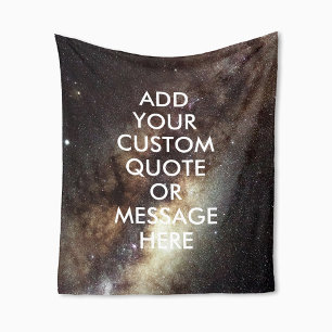 Create Your Own Quote Fleece Blanket