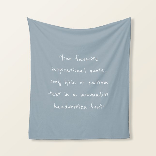Create Your Own Quote Fleece Blanket (Creator Uploaded)