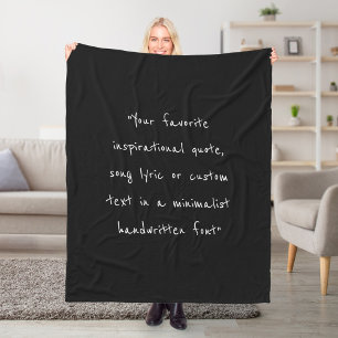 Create Your Own Quote Fleece Blanket
