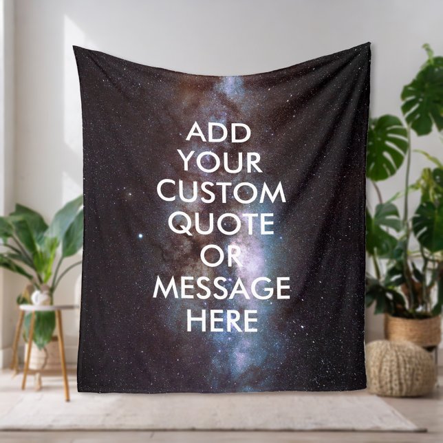 Create Your Own Quote Fleece Blanket (Creator Uploaded)