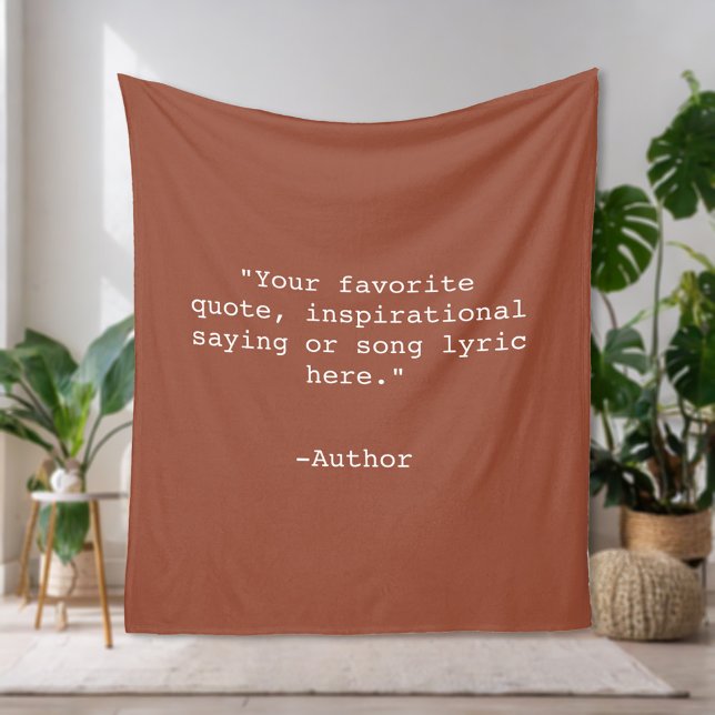 Create Your Own Quote Fleece Blanket (Creator Uploaded)