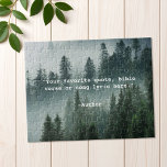 Create Your Own Quote Jigsaw Puzzle<br><div class="desc">Create your own custom quote jigsaw puzzle Features minimalist typewriter typography and forest nature background.</div>