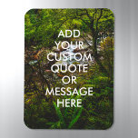 Create Your Own Quote Magnet<br><div class="desc">Create your own custom quote magnet. Personalise this magnet with modern minimalist typography and nature landscape.</div>