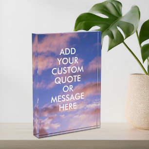 Create Your Own Quote  Photo Block