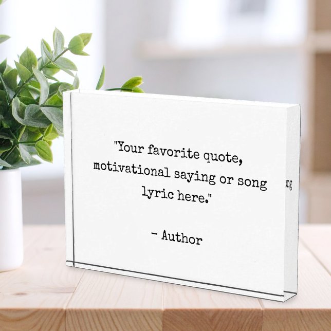 Create Your Own Quote Photo Block (Creator Uploaded)