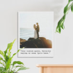 Create Your Own Quote Photo Canvas Print<br><div class="desc">Create your own custom quote canvas wall art. Features minimalist typewriter typography and personalised photo.</div>