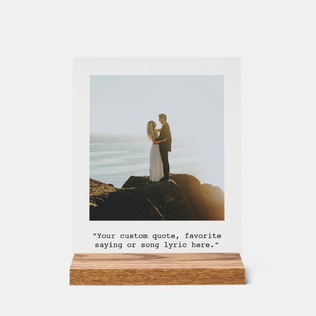 Create Your Own Quote Photo Poster (Front)