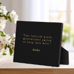 Create Your Own Quote Plaque<br><div class="desc">Create your own custom quote plaque home decor. Add your favourite saying, bible verse song lyric or personalised text in minimalist typewriter style typography.</div>