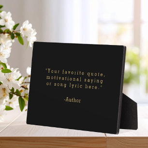 Create Your Own Quote Plaque