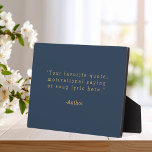 Create Your Own Quote Plaque<br><div class="desc">Create your own custom quote plaque home decor. Add your favourite saying, bible verse song lyric or personalised text in minimalist typewriter style typography.</div>