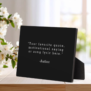 Create Your Own Quote Plaque