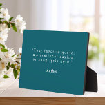 Create Your Own Quote Plaque<br><div class="desc">Create your own custom quote plaque home decor. Add your favourite saying,  bible verse song lyric or personalised text in minimalist typewriter style typography.</div>