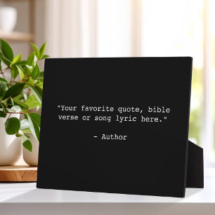 Create Your Own Quote Plaque
