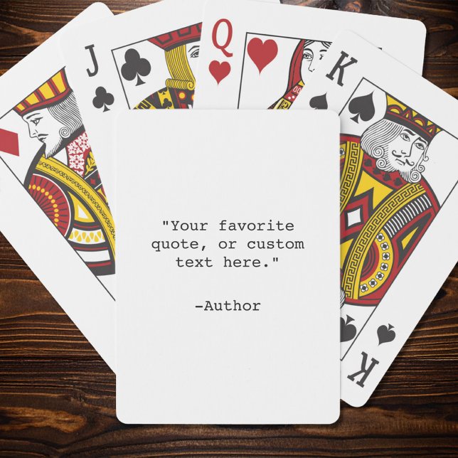 Create Your Own Quote Playing Cards (Creator Uploaded)