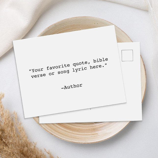 Create Your Own Quote Postcard (Creator Uploaded)