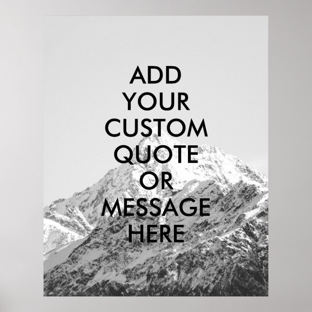 Create your own quote poster (Front)